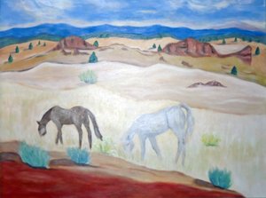 Wild Horses Warm Springs, 2011 by Deborah Eve Alastra