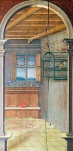Perspective painted by Defendente Ferrari, on the rear section of the 16th century choir, Church of Saint Jerome, Biella