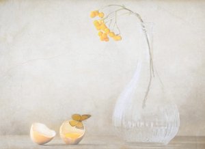 Butterfly Egg And Berries by Delphine Devos