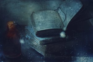 Old Books Rainy Day by Delphine Devos