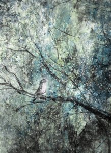 Serene Winter Bird