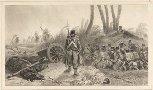 The Ambush (Retreat from Constantine) by Denis-Auguste-Marie Raffet