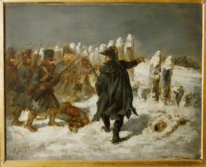 Michel Ney, Marshal of France, Prince of the Moskova, during the Russian campaign in 1812 at the redoubt of Kovno by Denis Auguste Marie Raffet