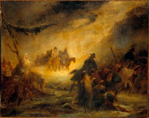 Russian retreat episode. Napoleonic War (1812)