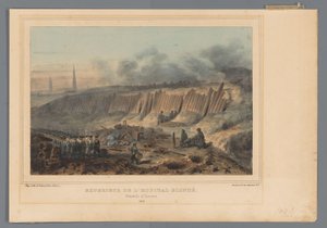 Exterior of the Dug-in Field Hospital of the Citadel of Antwerp, 1832