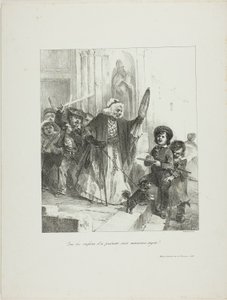 Children these days are a bad lot! by Denis Auguste Marie Raffet