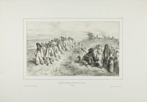 Hungarian Children Going to School by Denis Auguste Marie Raffet
