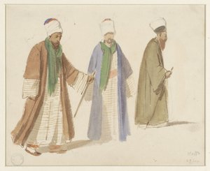 Costume Studies of Three Dervishes in Kaffa