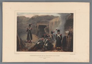 Soldiers at a Mine Shaft, 1832 (Dessins faits d