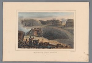 Soldiers Inside a Bastion, 1832 by Denis Auguste Marie Raffet