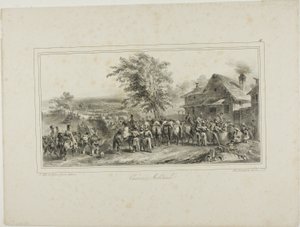 Military Convoy by Denis Auguste Marie Raffet