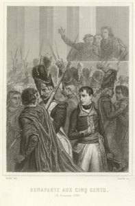Napoleon Bonaparte surrounded by members of the Council of Five Hundred by Denis Auguste Marie Raffet
