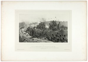 Sortie of the Roman Garrison, from Souvenirs d’Italie: Expédition de Rome by Denis Auguste Marie Raffet