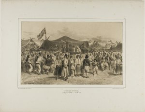 St. Pierre Fair, Giourjevo, Wallachia, July 11, 1837 by Denis Auguste Marie Raffet