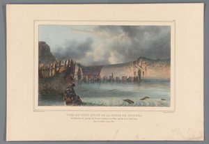 Destroyed Bridge, 1832 by Denis Auguste Marie Raffet
