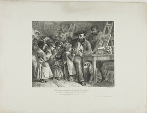 You who have made portraits of our fathers... would you make them of their children? by Denis Auguste Marie Raffet