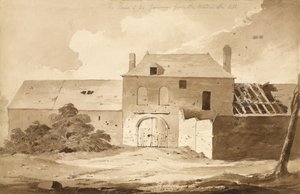 No 5 The House of du Gourmon from the Wood on the Left by Denis Dighton