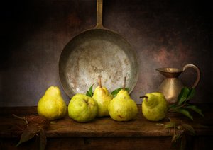 Rustic Pear Still Life by Denis O Reilly