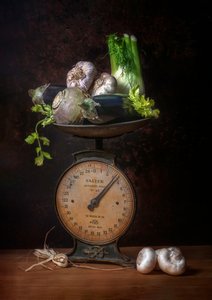 Rustic Produce Still Life by Denis O Reilly