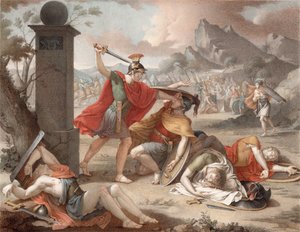 The Combat of the Horatii and the Curiatii - 1798 by Denis Sebastien Leroy