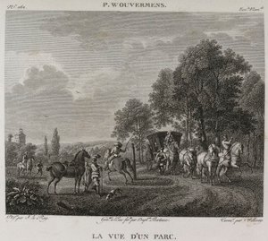 View of a Park by Denis Sebastien Leroy