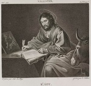 Saint Luke, after Le Valentin - 1802-1815 by Denis Sebastien Leroy