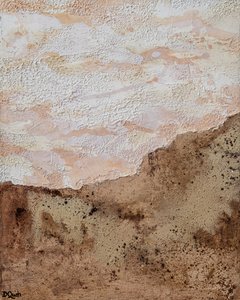 Earthy Desert Abstract by Denise Quah
