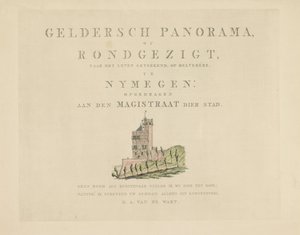 Belvedere in Nijmegen (series: Views Around the City of Nijmegen, Geldersch Panorama or Round View Drawn from Life at Belvedere in Nijmegen) by Derk Anthony van de Wart