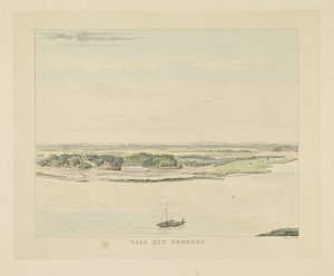 View of the Waal North of Nijmegen (Views Around the City of Nijmegen) (Geldersch Panorama or Round View Drawn from Life at Belvedere in Nijmegen) by Derk Anthony van de Wart