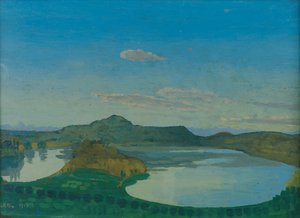 The Blue Pool by Derwent Lees