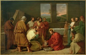 Foot Washing by Detlev Konrad Blunck