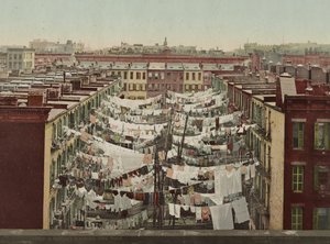 A Monday Washing, New York by Detroit Photographic Co.