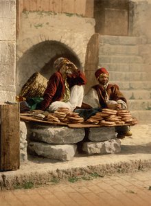 Bread Seller of Jerusalem, Holy Land, c.1890-c.1900