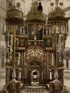 The Interior of the Holy Sepulchre, Jerusalem, Holy Land by Detroit Photographic Co.