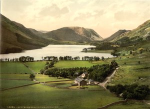 Buttermere and Crummock Water, Lake District, England by Detroit Publishing Co.