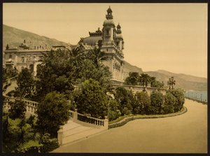 Casino entrance, Monte Carlo, Riviera, Monaco by Detroit Publishing Co.