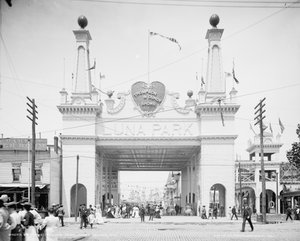 Entrance to Luna Park, Coney Island, New York