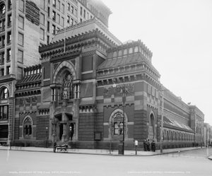 Pennsylvania Academy of the Fine Arts, Philadelphia, Pennsylvania, USA, c.1900 (b/w photo)