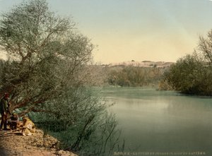 Place of the Baptism, River Jordan, Holy Land, c.1890-1900 by Detroit Publishing Co.