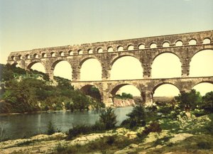 Roman Bridge over the Gard, Constructed by Agrippa, Nîmes, France
