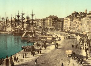 Old Harbor (Vieux-Port), Marseille, France, c.1890-1900 by Detroit Publishing Co.