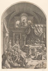 Birth of John the Baptist by Diana Mantuana (possibly)