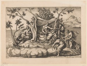 Leto after the Birth of Apollo and Diana by Diana Mantuana