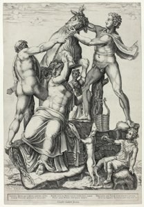 The Farnese Bull with Dirce, Zethus and Amphion by Diana Scultori