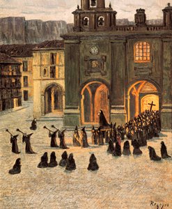 Good Friday at Down, Orduna by Diario or Dario de Regoyos y Valdes