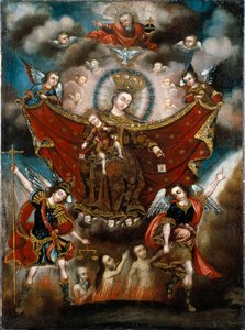 The Virgin of Carmel Saving Souls in Purgatory by Diego Quispe Tito