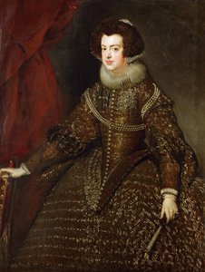 Portrait of Elisabeth of France, Queen consort of Spain