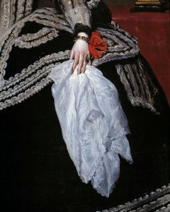 Hand and Scarf (detail) by Diego Velázquez