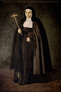 Portrait of Mother Jeronima de la Fuente by Diego Rodriguez de Silva y Velazquez