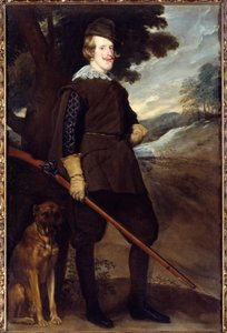 Portrait of Philip IV, king of Spain in hunting suit at 30 years old by Diego Velázquez